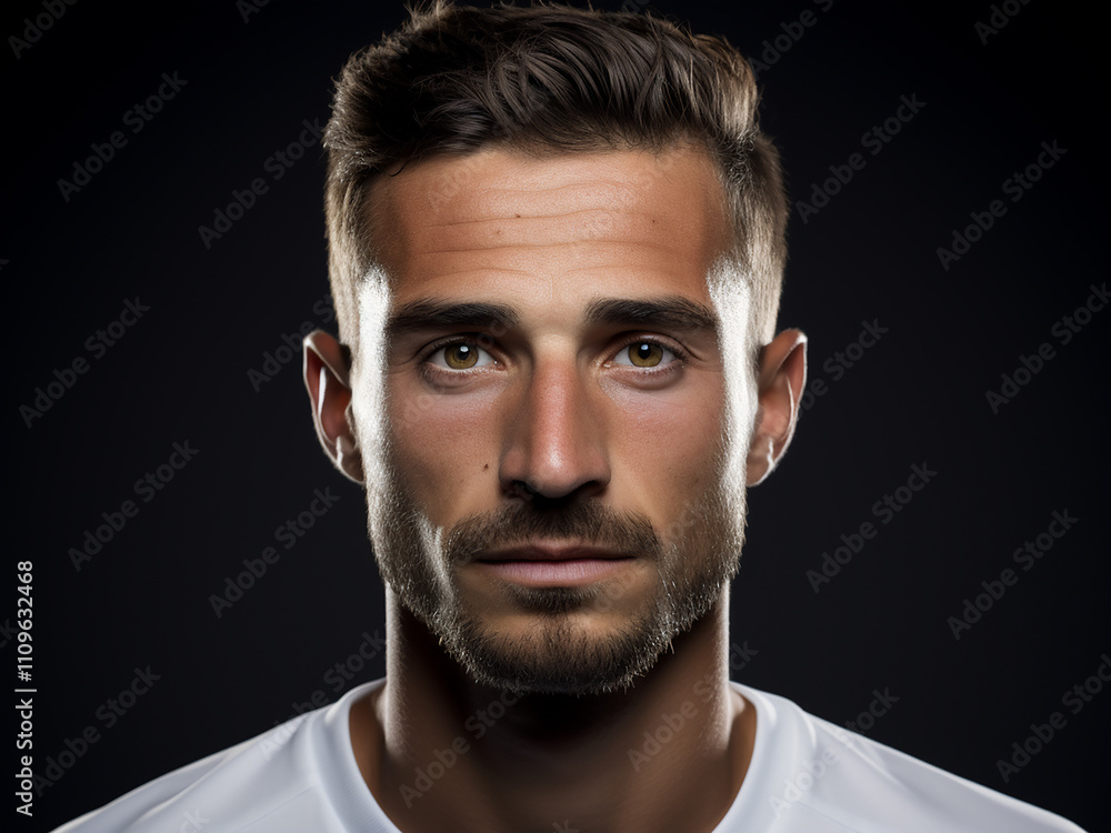 A professional football player in uniform, isolated on white A professional football player in uniform, isolated on white