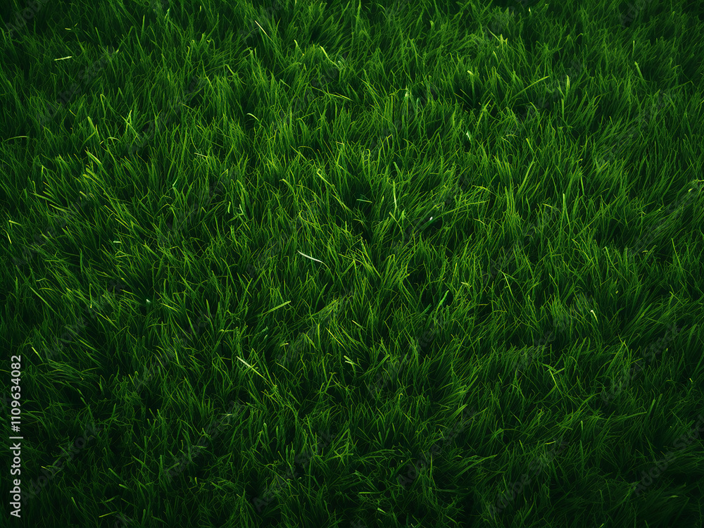 Soccer field made of green grass with textured appearance Soccer field made of green grass with textured appearance