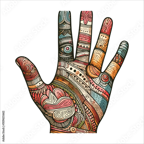 BEST HAND VECTOR  COLORFUL & SILHOUTTE