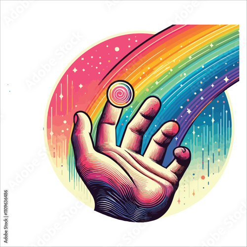 BEST HAND VECTOR  COLORFUL & SILHOUTTE