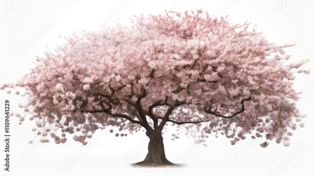 Magnificent Blossom: A Pink Cherry Tree in Full Bloom Magnificent Blossom: A Pink Cherry Tree in Full Bloom