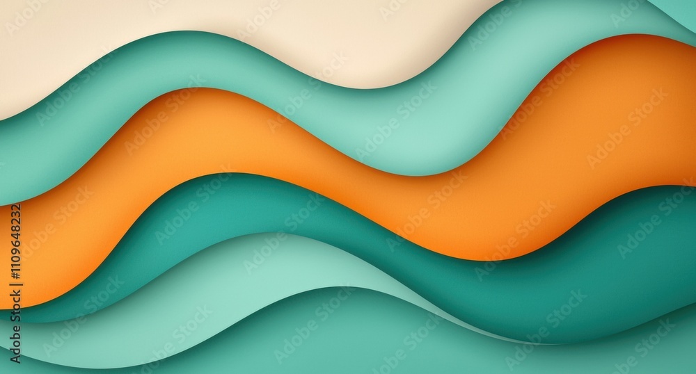 abstract wavy shapes in vibrant colors abstract wavy shapes in vibrant colors