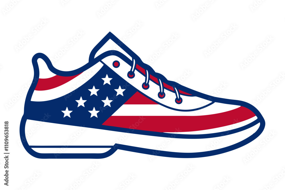 Vector Line Art of Sports Shoe Template Vector Line Art of Sports Shoe Template