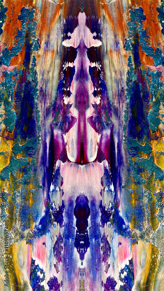 Fototapeta premium Abstract art background . Hand painting artwork on canvas .
