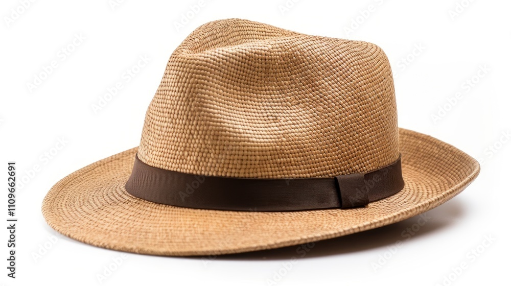 Elegant Straw Fedora Hat: Summer Style and Sun Protection Elegant Straw Fedora Hat: Summer Style and Sun Protection