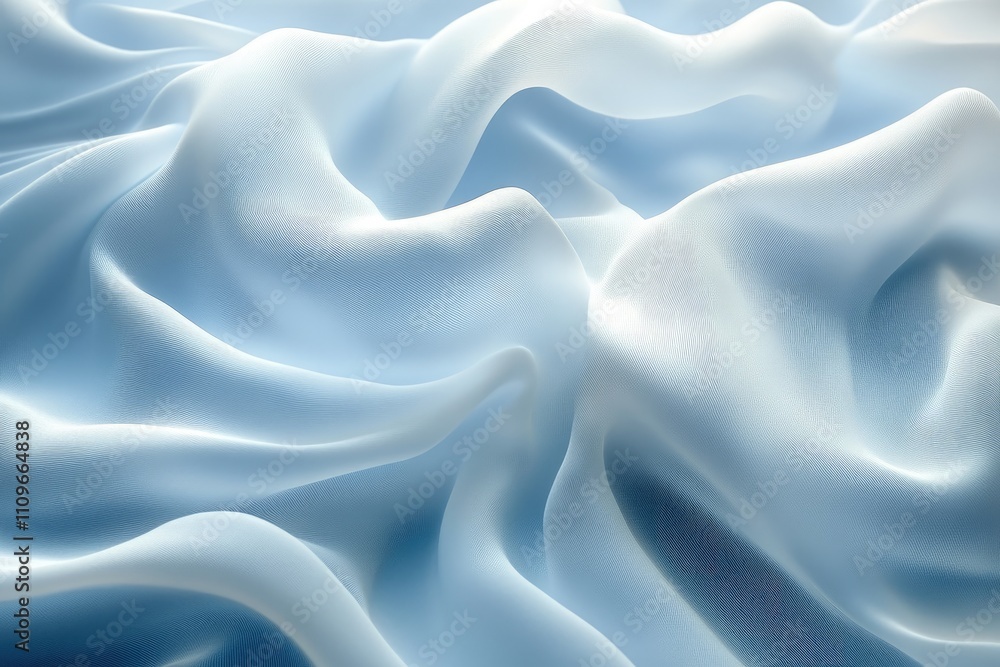 Obraz premium Smooth elegant light blue silk or satin luxury cloth texture background
