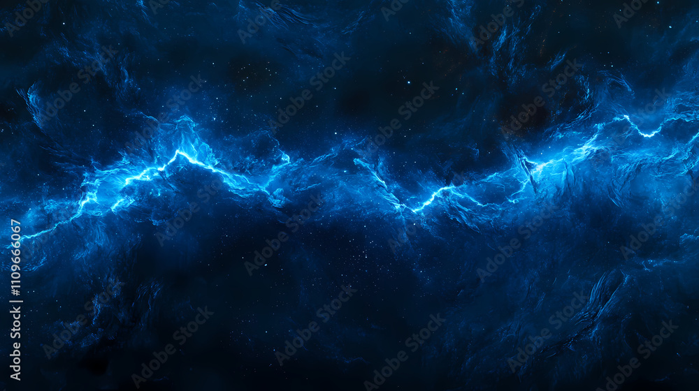 Fototapeta premium Blue lightning, abstract plasma background. Plasma. Illustration