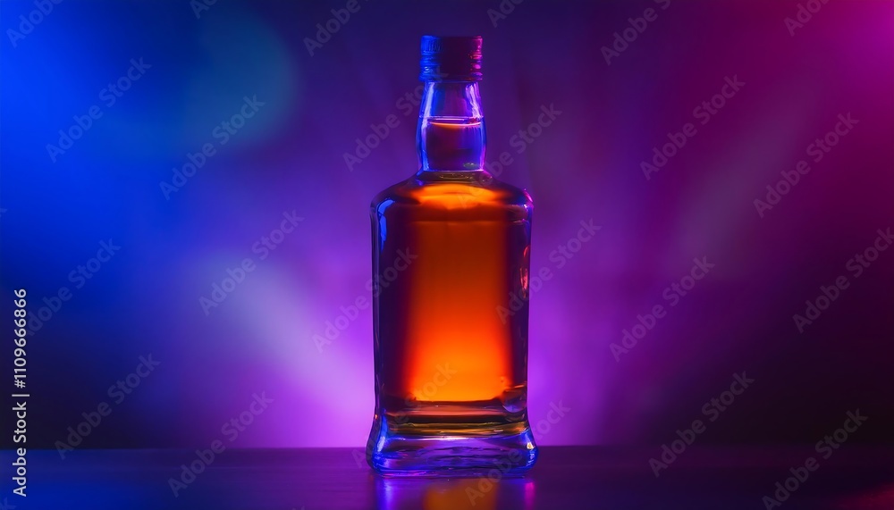 whisky bottle alcohol colorful lighting whisky bottle alcohol colorful lighting
