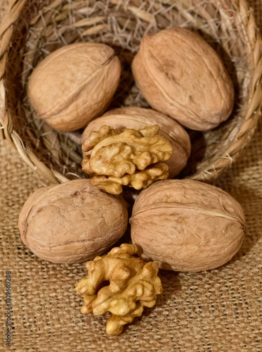 photos of walnuts with a natural shell photo