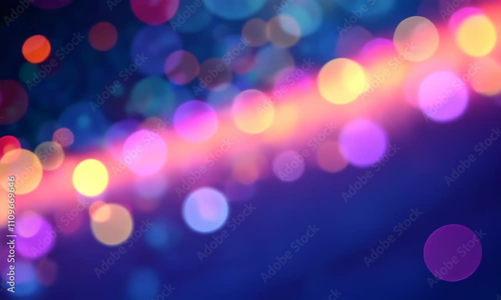 Vibrant bokeh lights transitioning across a gradient background Vibrant bokeh lights transitioning across a gradient background