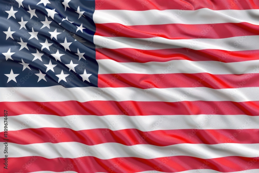 Naklejka premium American flag for patriotic holidays Memorial Day 4th of July.