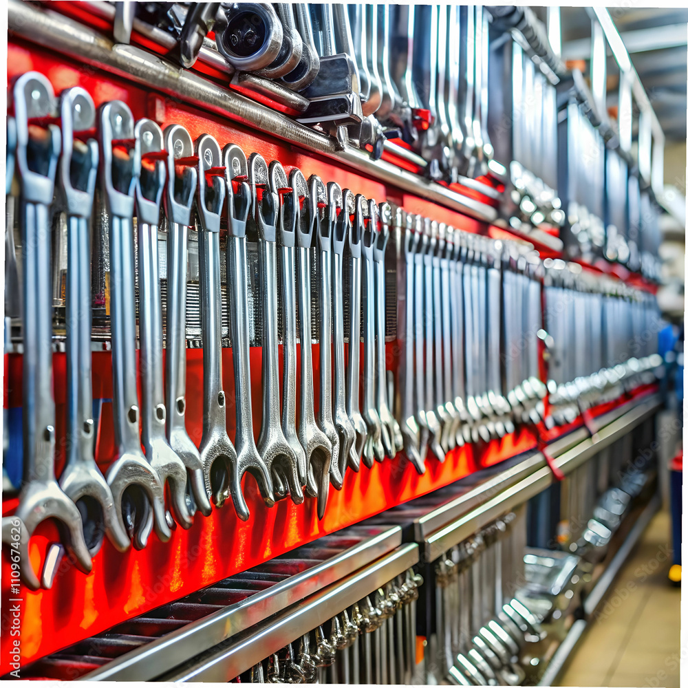 wrenches on racks in tool store closeup nobody c wrenches on racks in tool store closeup nobody c