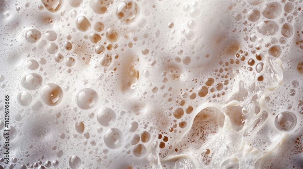 Close-up of frothy milk with delicate bubbles Close-up of frothy milk with delicate bubbles