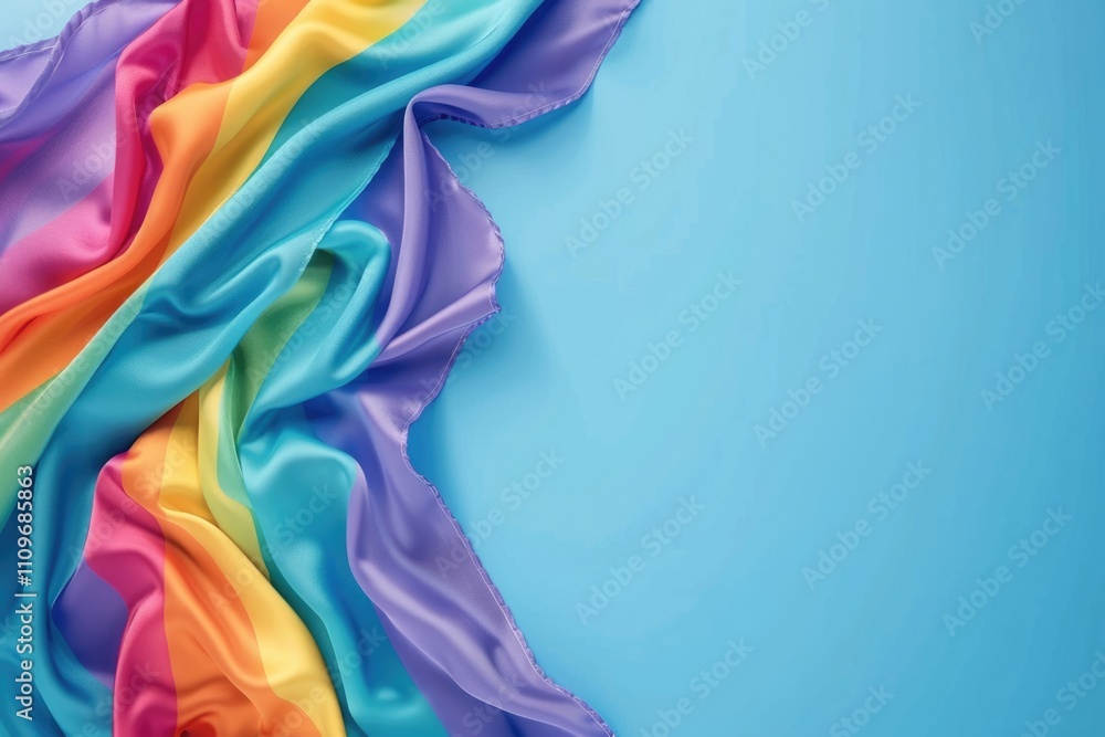 Fototapeta premium LGBTQ Pride Flag Symbolizing Equal Rights Peace and Support