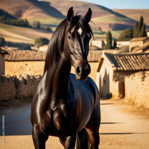 portrait of Azerbaijan Kharabakh horse photo