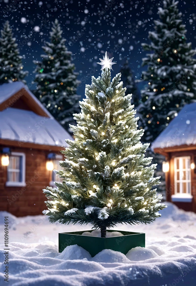 christmas house in the forest christmas house in the forest
