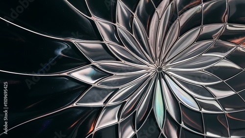 Wallpaper Mural Glass pattern on a black background Torontodigital.ca
