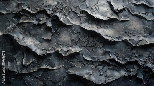 Abstract textured surface with layered dark tones and intricate patterns.