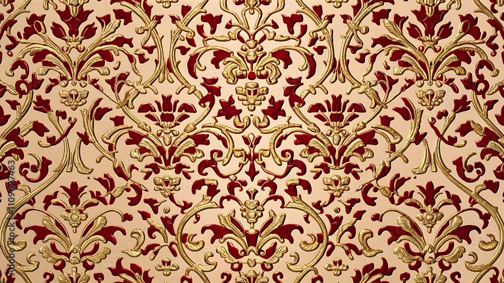Seamless Damask wallpaper Seamless Damask wallpaper