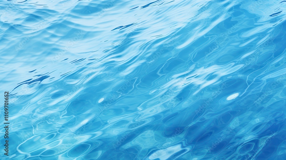 Blue water surface with ripples Blue water surface with ripples