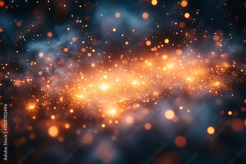 Fototapeta premium Vibrant Lights Illuminating the Night Sky 