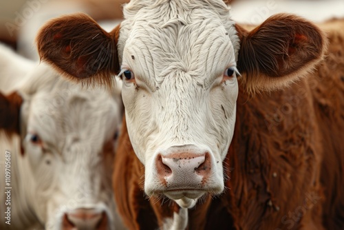 Wallpaper Mural A close up image of red and white faced beef cattle. Torontodigital.ca