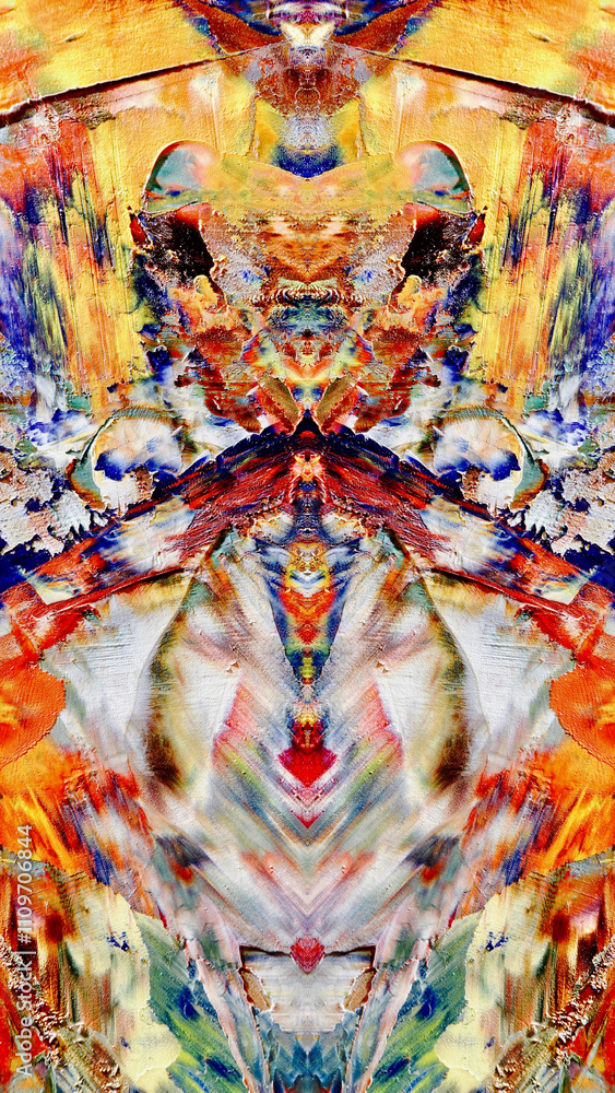 Fototapeta premium Abstract art background . Hand painting artwork on canvas .