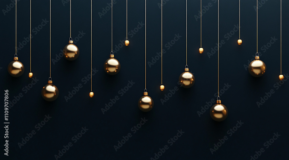 Golden decorative orbs suspended against a dark background with a minimalistic design for modern decor ideas Golden decorative orbs suspended against a dark background with a minimalistic design for modern decor ideas