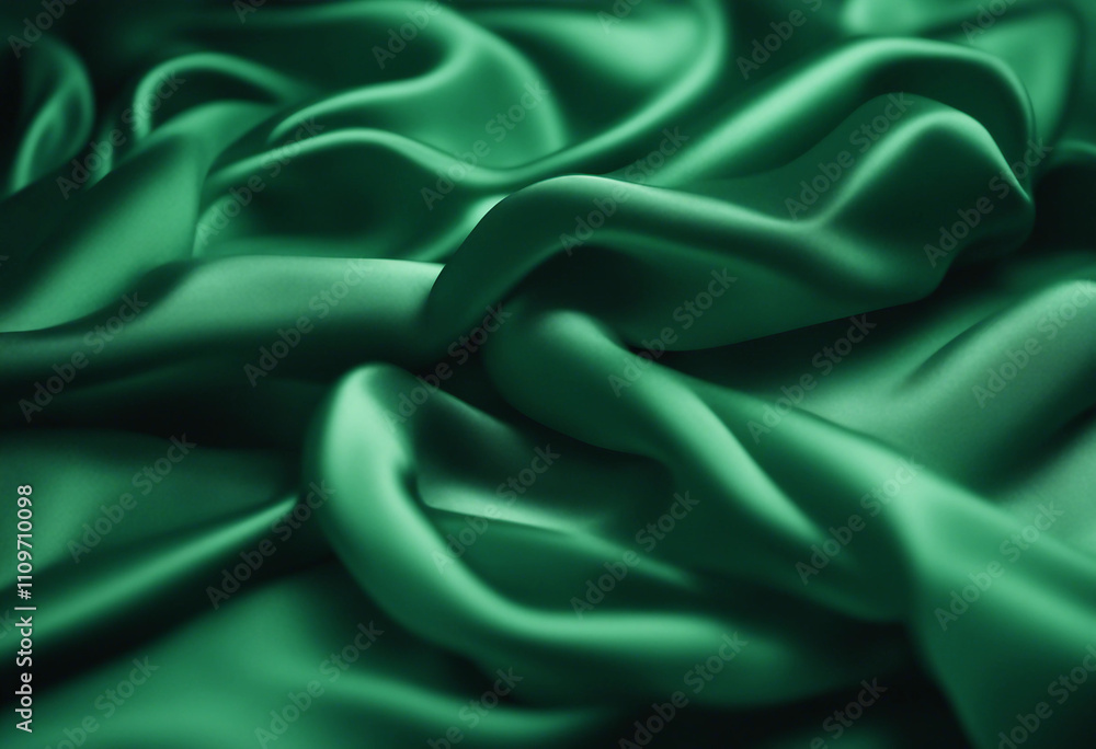 Elegant emerald green silk background for luxury branding and logo designs with rich textures and so Elegant emerald green silk background for luxury branding and logo designs with rich textures and so