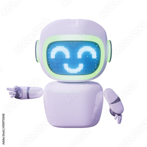 Wallpaper Mural Assistance Bot - Point Right - Shy Torontodigital.ca