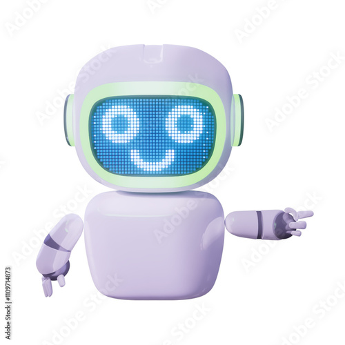 Wallpaper Mural Assistance Bot - Point Left - Smile Torontodigital.ca