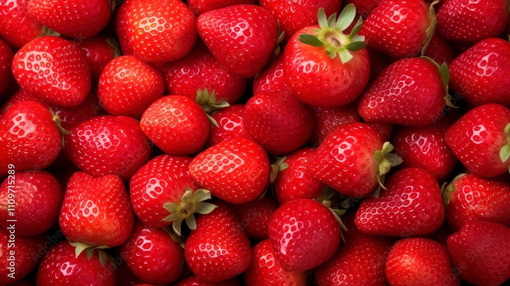 Strawberries background. Close up of fresh strawberries. Top view. Strawberries background. Close up of fresh strawberries. Top view.