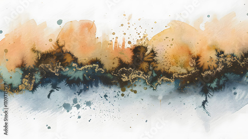 Abstract watercolor washes with subtle textures.