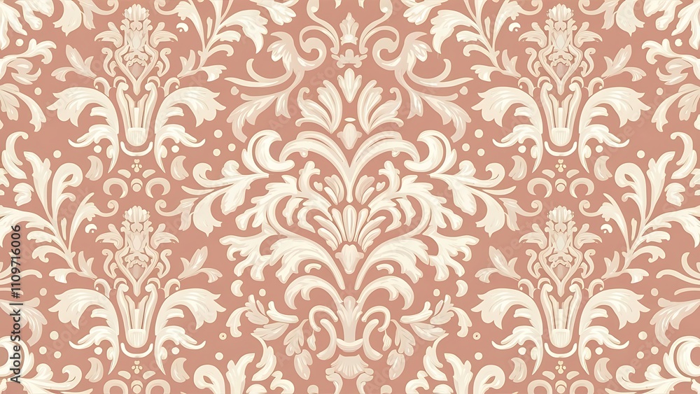 Classic seamless vector pattern. Damask orient ornament. Classic vintage light pink white background. Orient pattern for fabric, wallpapers and packaging Classic seamless vector pattern. Damask orient ornament. Classic vintage light pink white background. Orient pattern for fabric, wallpapers and packaging