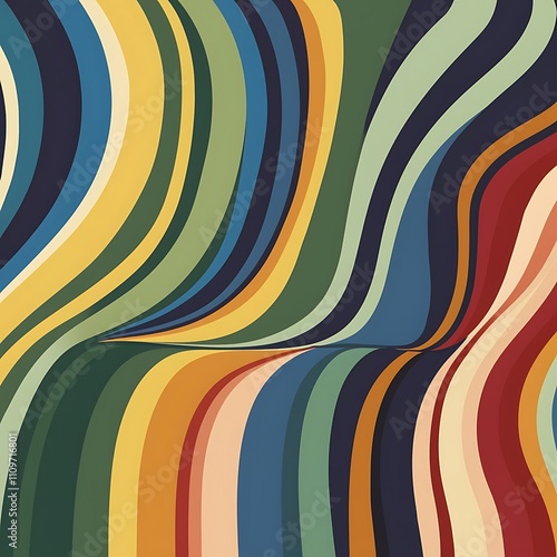 Wallpaper Mural Striped background wallpaper decoration effect icon. Colorful design. Vector illustration Torontodigital.ca