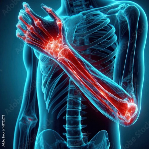 Human Arm Anatomy Joint Pain Medical Illustration Healthcare