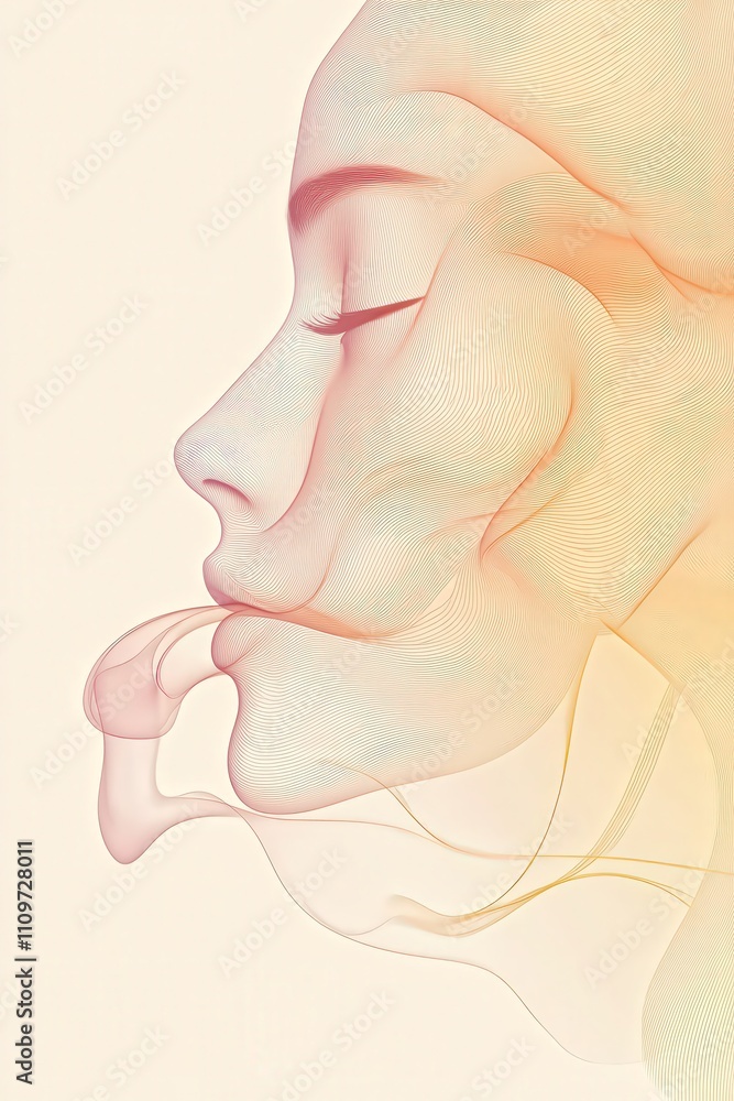 Minimalist Illustration of a Human Face Inhaling Deeply with Flowing Breath Lines and Gentle Gradient Colors
Minimalist Illustration of a Human Face Inhaling Deeply with Flowing Breath Lines and Gentle Gradient Colors