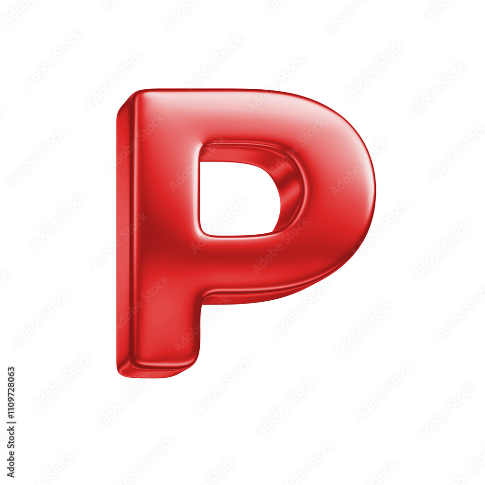 reflective 3d letter isolated on white background reflective 3d letter isolated on white background