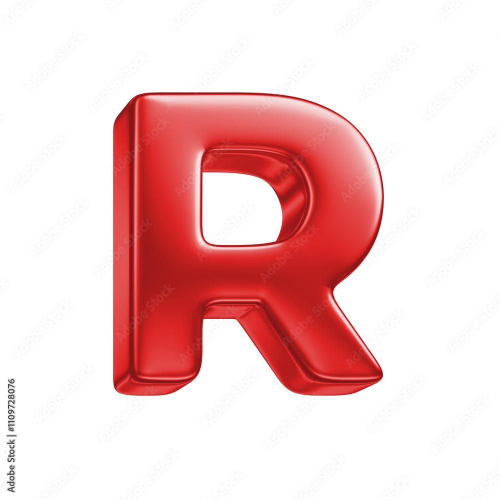 reflective 3d letter isolated on white background reflective 3d letter isolated on white background