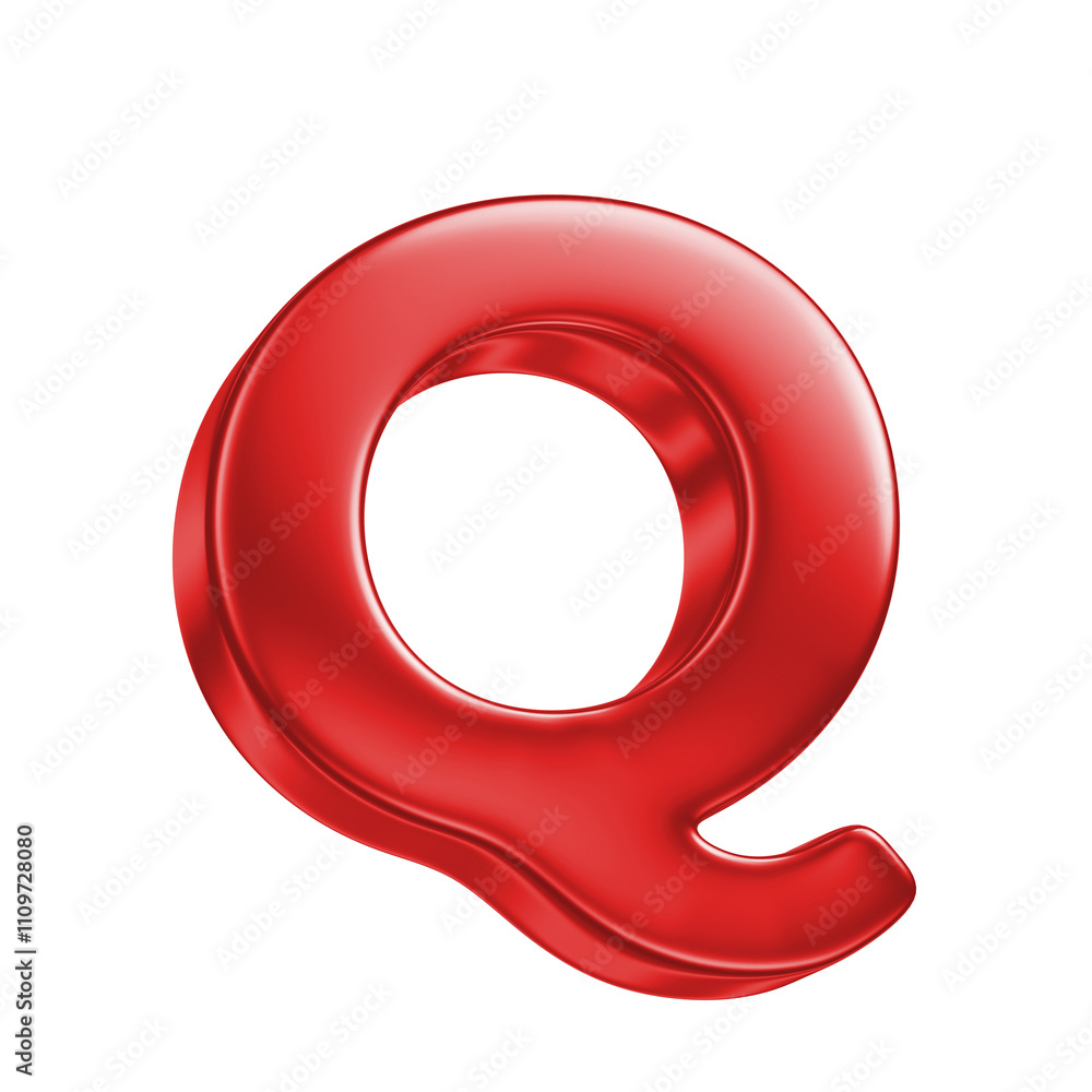 reflective 3d letter isolated on white background reflective 3d letter isolated on white background