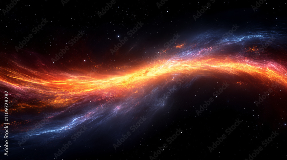 Stunning Cosmic Nebula With Vibrant Colors in Deep Space Stunning Cosmic Nebula With Vibrant Colors in Deep Space