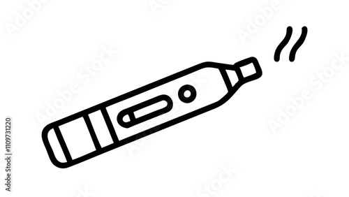 Electronic Cigarette Icon Vector Design. stock illustration