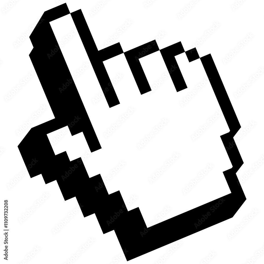 Hand Cursor icon click and Cursor icons click. Pointer cursor сomputer ...