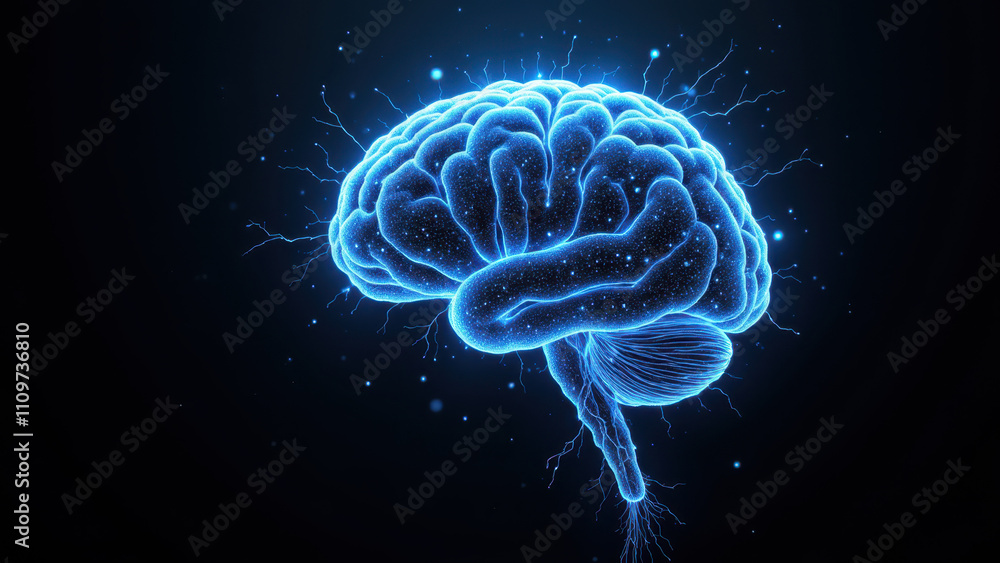 An artistic representation of a human brain with an abstract digital interface, symbolizing Artificial General Intelligence. An artistic representation of a human brain with an abstract digital interface, symbolizing Artificial General Intelligence.