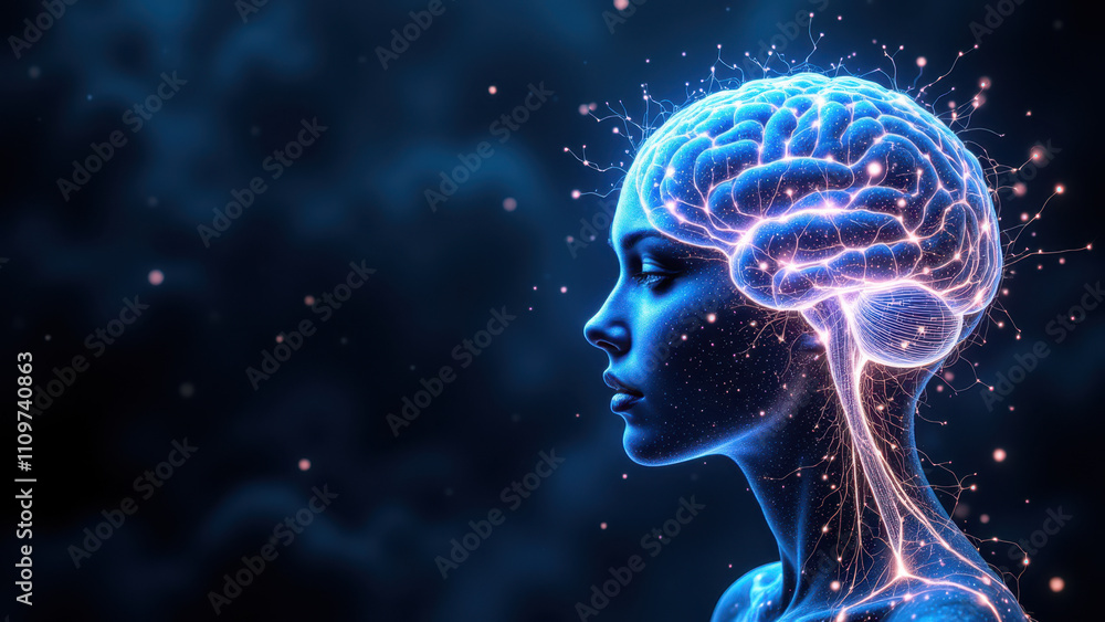 A visually striking illustration of a human head with their mind represented as digital clouds or particles, symbolizing artificial general intelligence (AGI) and advanced cognitive abilities. A visually striking illustration of a human head with their mind represented as digital clouds or particles, symbolizing artificial general intelligence (AGI) and advanced cognitive abilities.