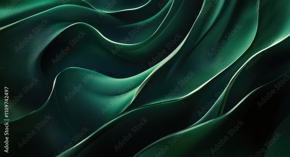 Obraz premium Rich Dark Green Textured Abstraction for Innovative Banner Design and Elegant Web Background
