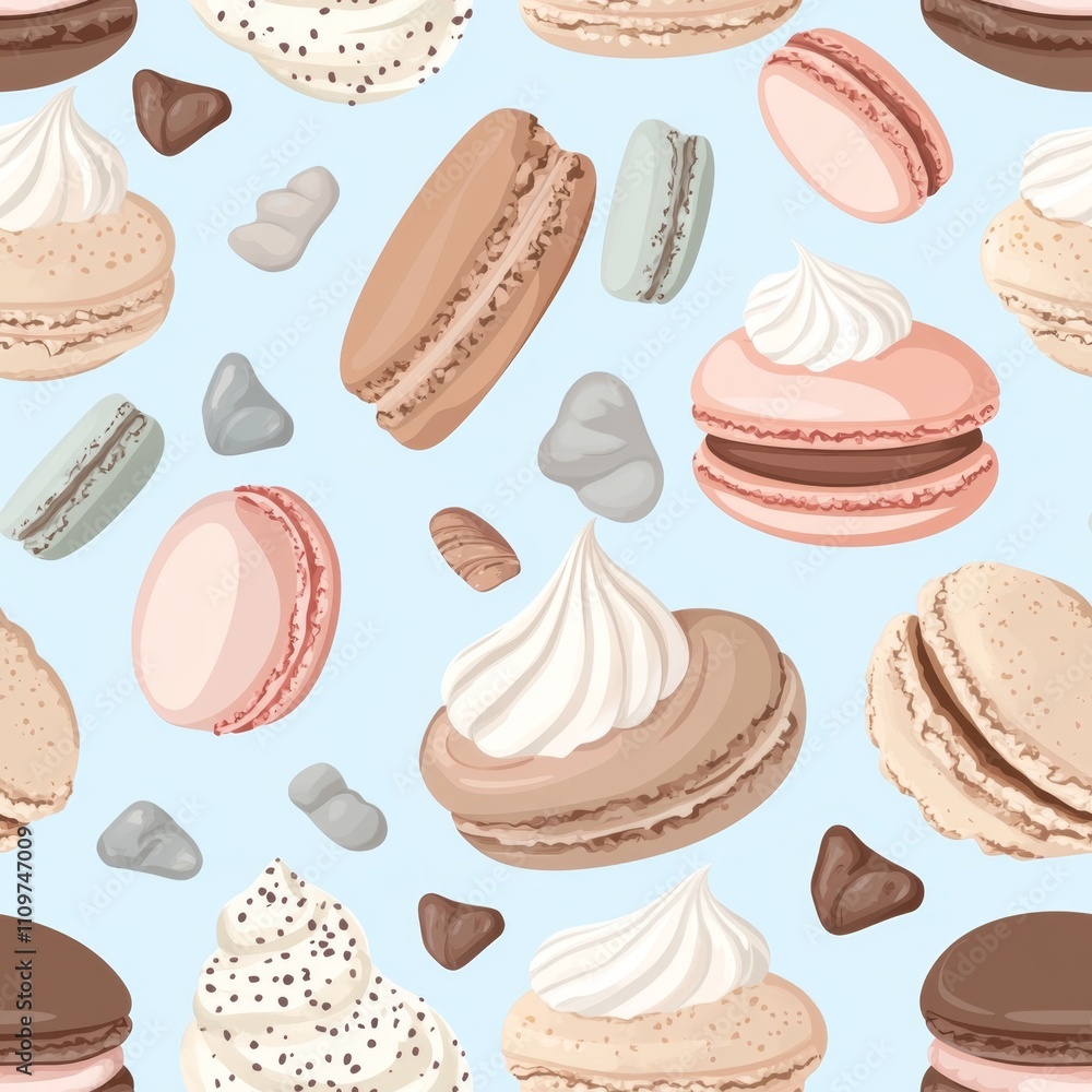Macaron Pattern Design Macaron Pattern Design