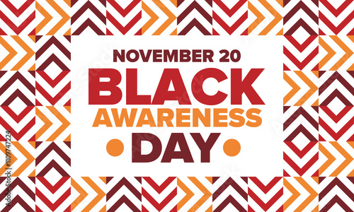 Black Awareness Day. Holiday in Brazil. Afro Brazilians. Celebrate awareness by the black community in November. African and brazilian culture. Black history art. Vector illustration