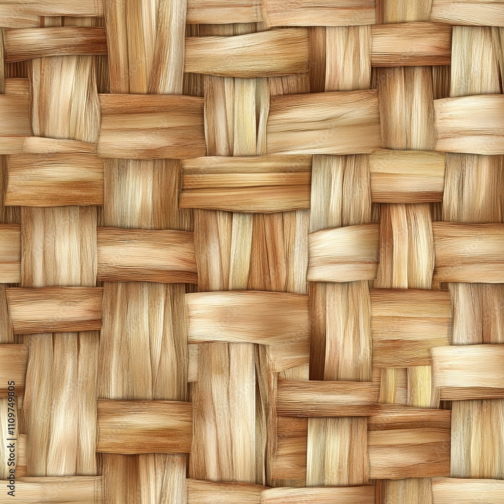 Woven Wood Pattern Background for Interior Design Woven Wood Pattern Background for Interior Design