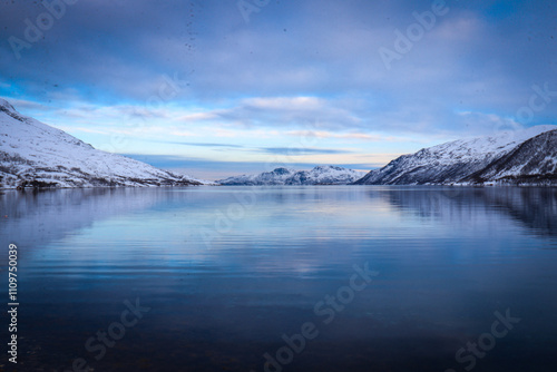 Winter landscape near Tromso, Norway